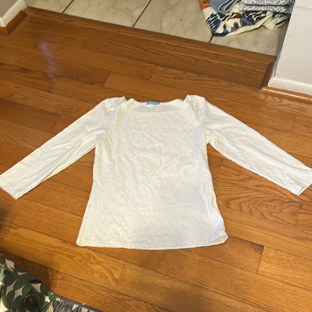 White Long Sleeve Top